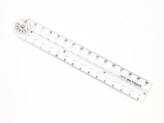 Midori Multi Ruler 30cm 11.8 inches Clear