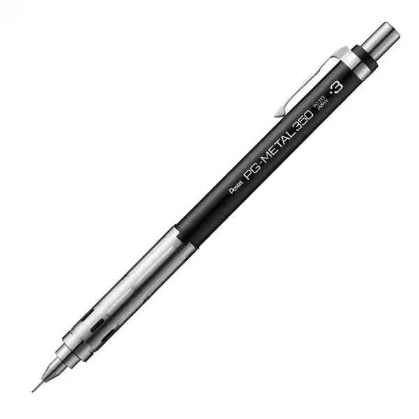 Pentel PG-METAL 350 Mechanical Pencil 0.3mm/0.5mm 0.3mm Black