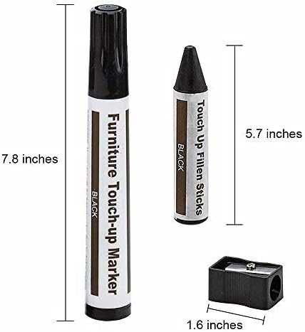 Kit de réparation de meubles en bois, stylo de retouche en bois, marqueurs de réparation, paquet de 17