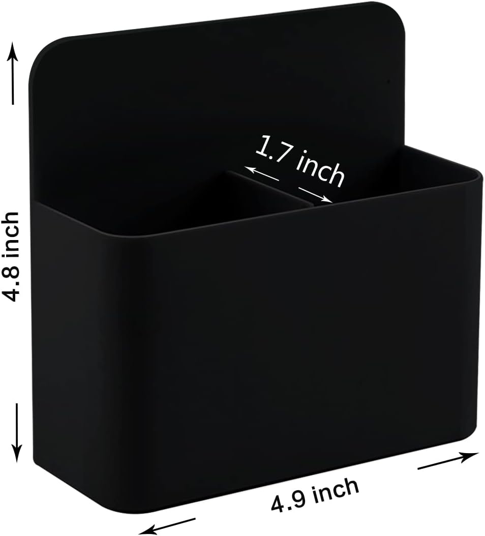 Magnetischer, trocken abwischbarer Marker-Stifthalter, schwarz, für Kühlschrank-Whiteboard