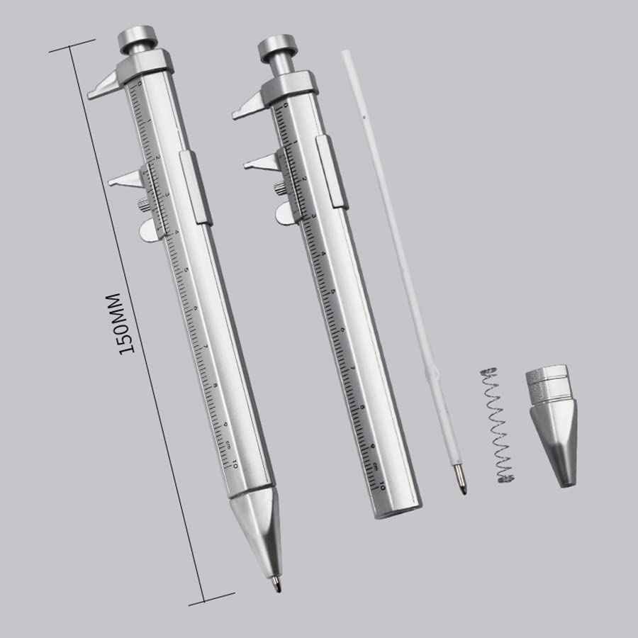 2-i-1 Vernier Caliper Kulepenn Gadget for Woodworkers Carpenter 5 Pack