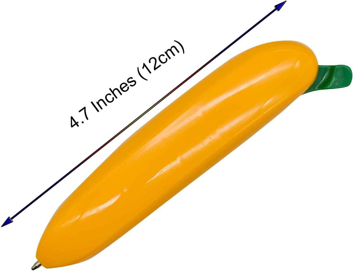 10PCS Novelty Banana Fruit Kids Ballpoint Pens 1.0mm Black Ink