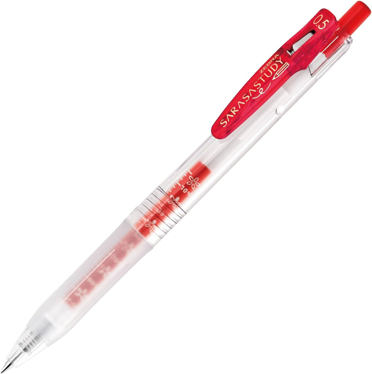 Zebra JJM88 Sarasa Study Stylo à bille gel 0,5 Noir 10 pièces