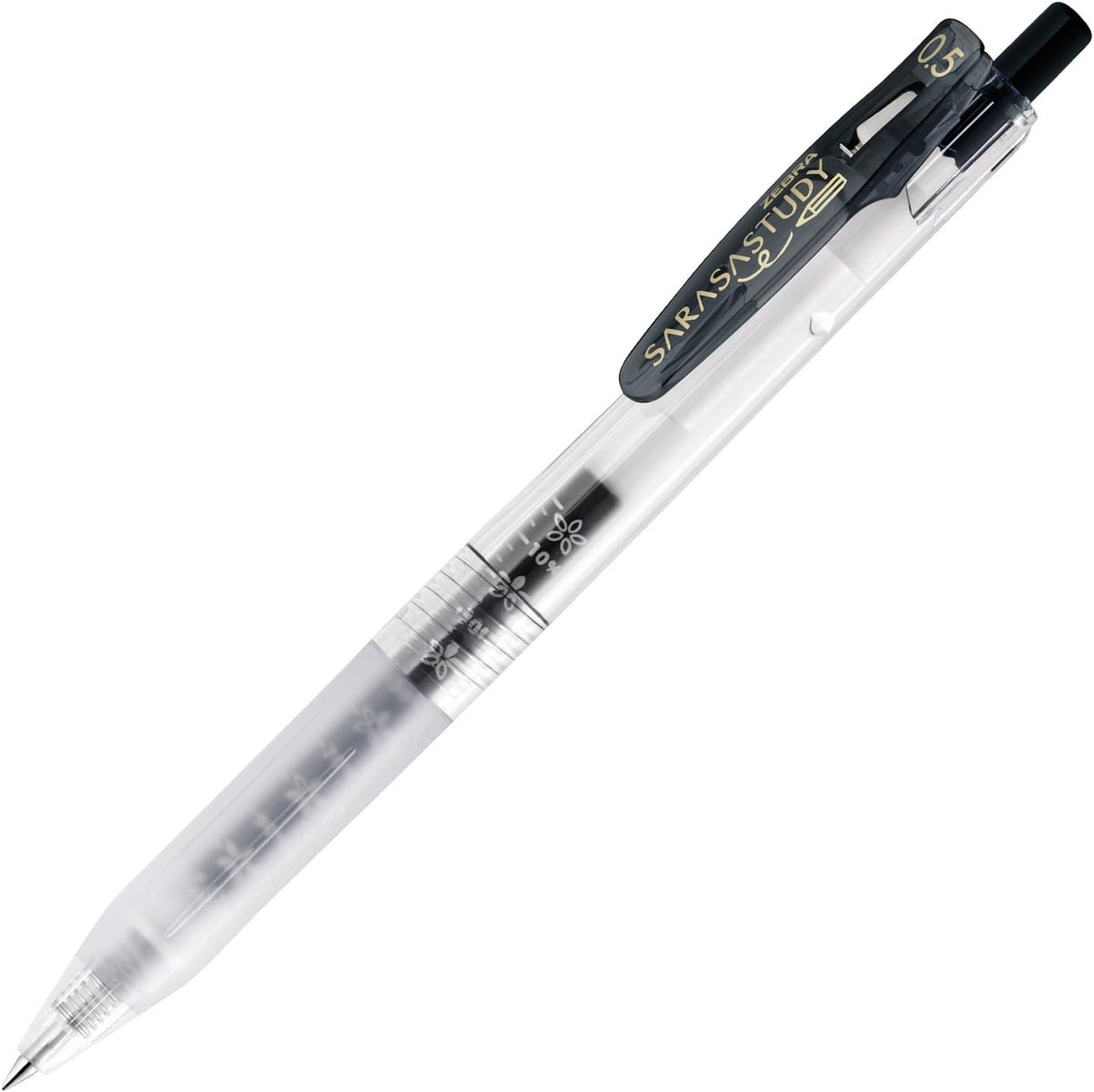 Zebra JJM88 Sarasa Study Stylo à bille gel 0,5 Noir 10 pièces