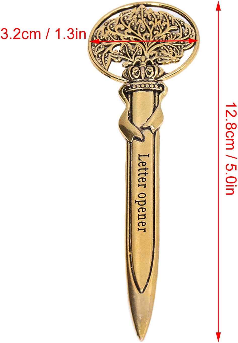 3pcs Retro Letter Opener Knife Compact Portable Envelope Slitter