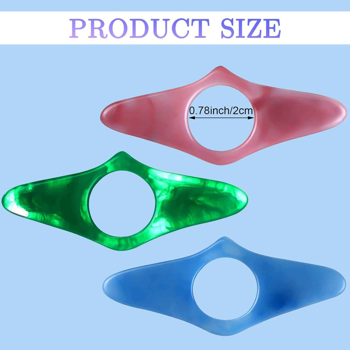 3Pcs Thumb Book Page Holder Resin Thumb Reading Bookmark