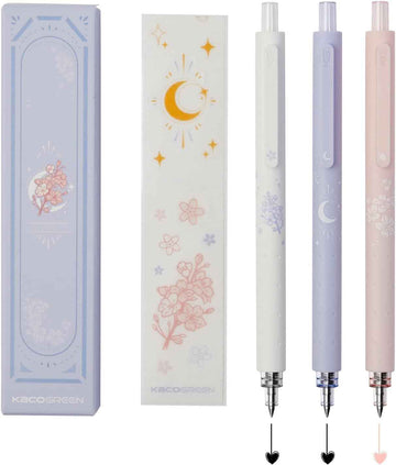 Kaco Rocket Retractable Gel Pens 0,5 mm Fine Point 3 Pack