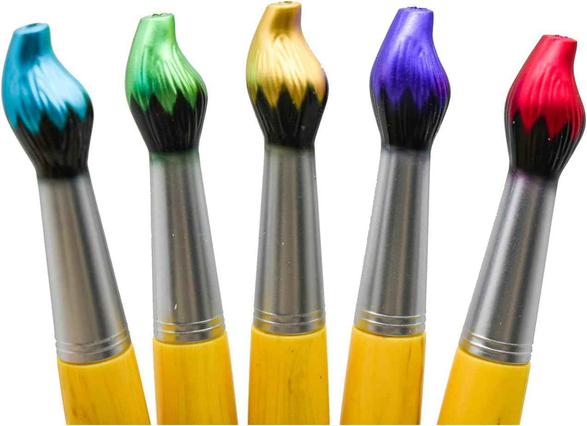 10PCS Bamboo Paintbrush Ballpoint Pens