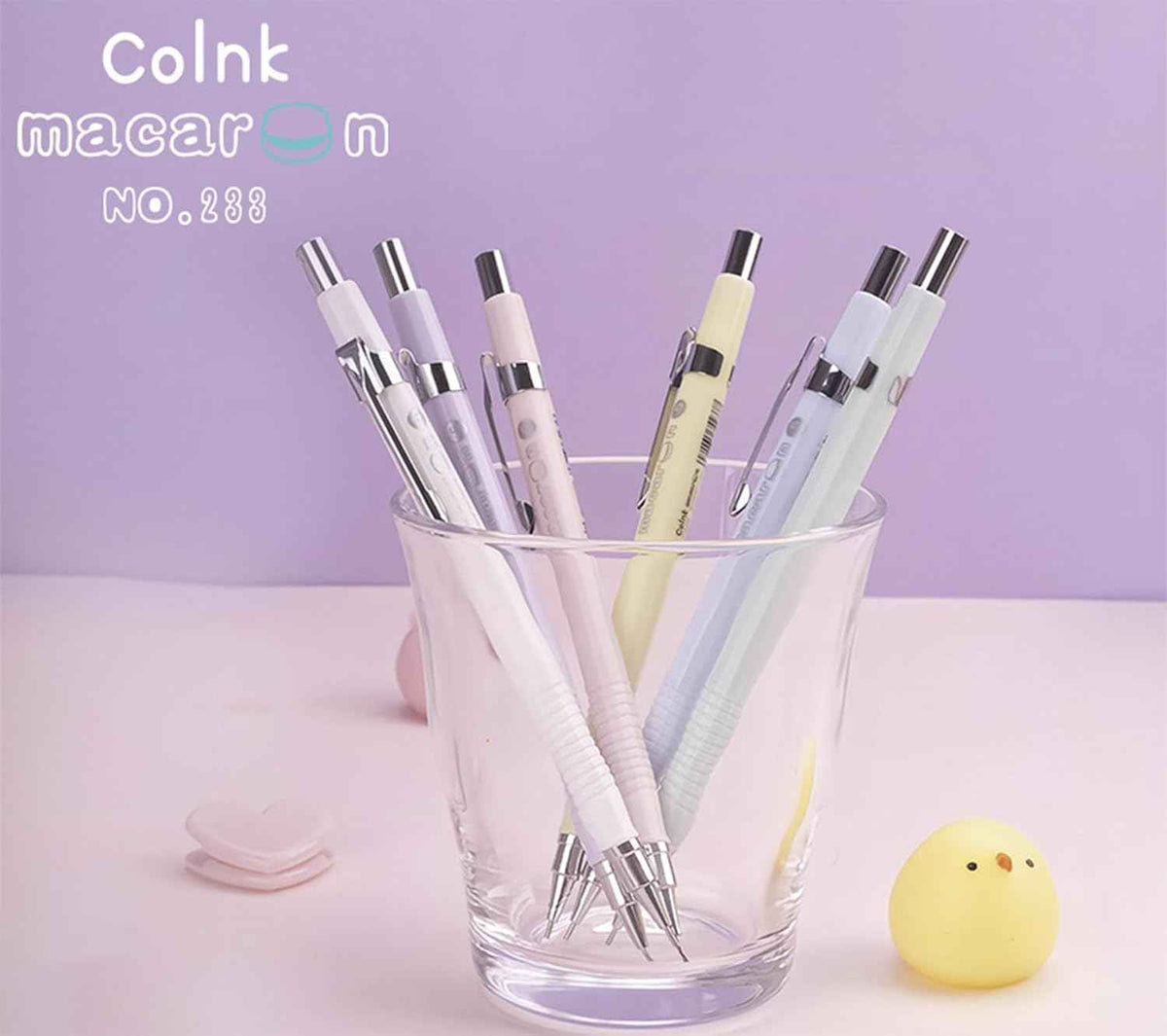 COLNK 6-teiliges Pastell-Art-Druckbleistift-Set 0,5 mm