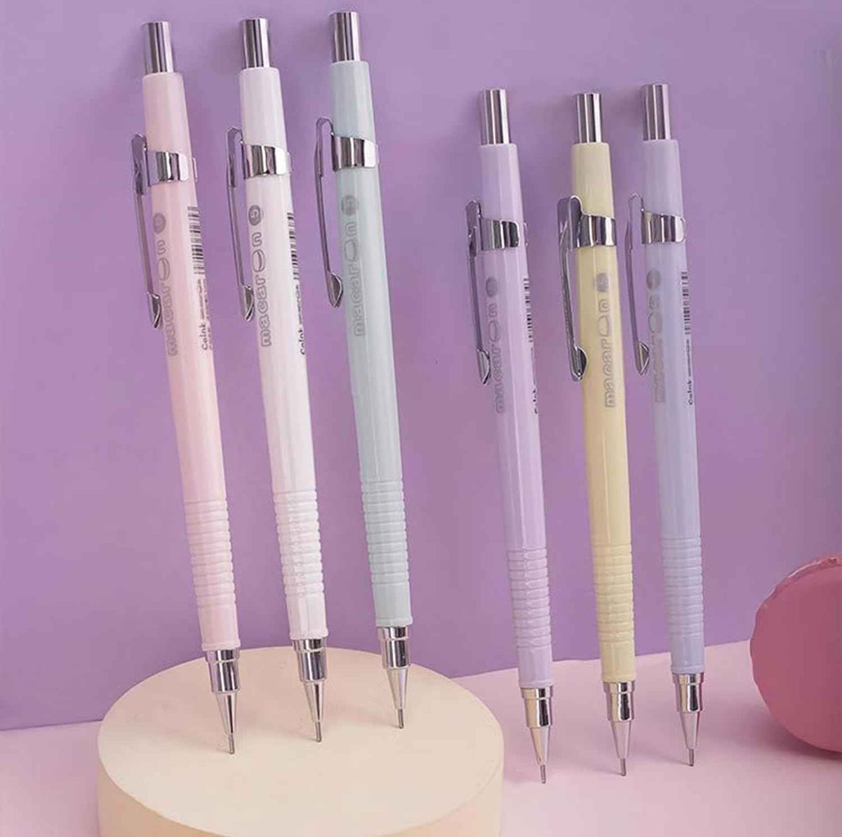 COLNK 6-teiliges Pastell-Art-Druckbleistift-Set 0,5 mm