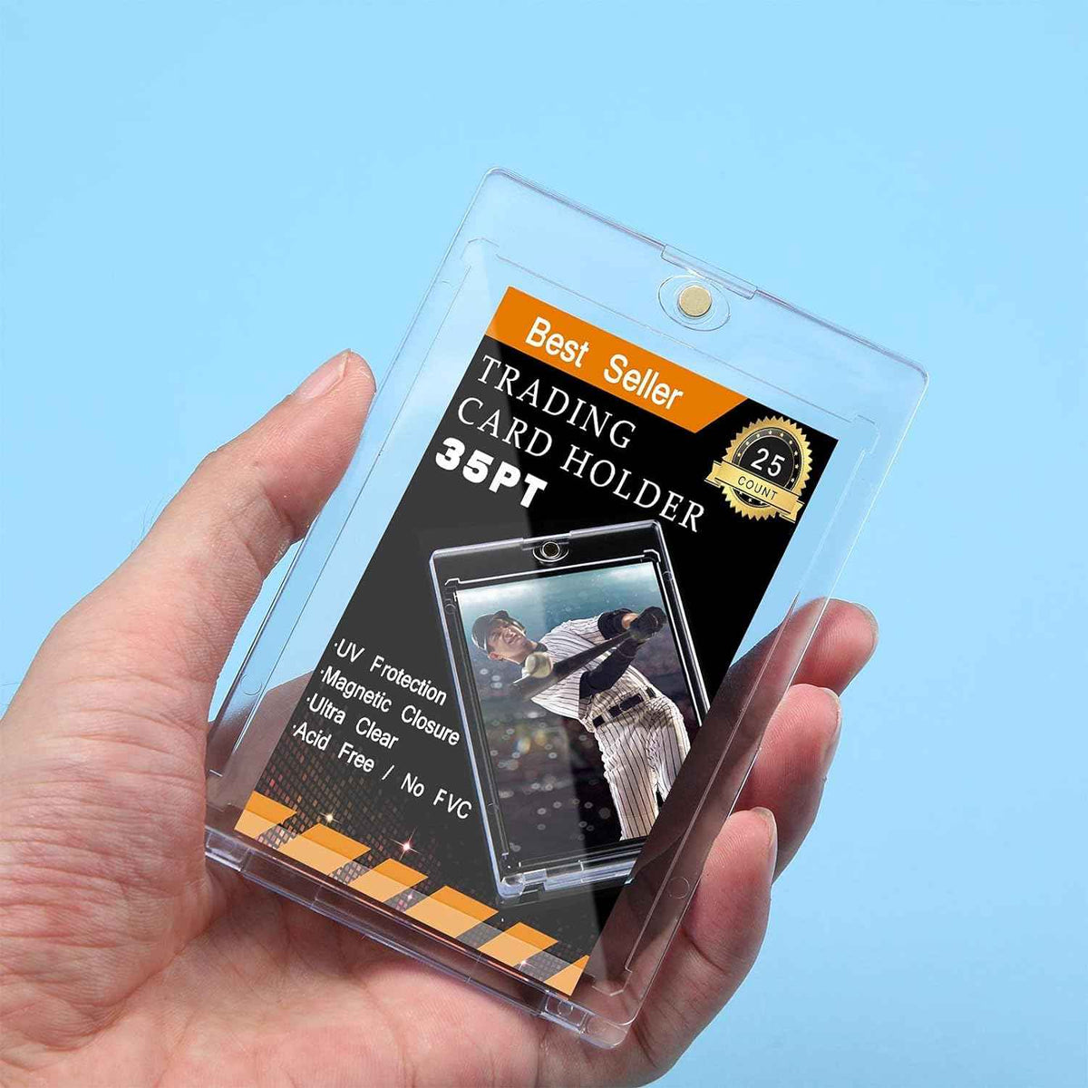 Porte-cartes magnétiques pour cartes à collectionner, protecteurs de cartes 35PT, paquet de 20