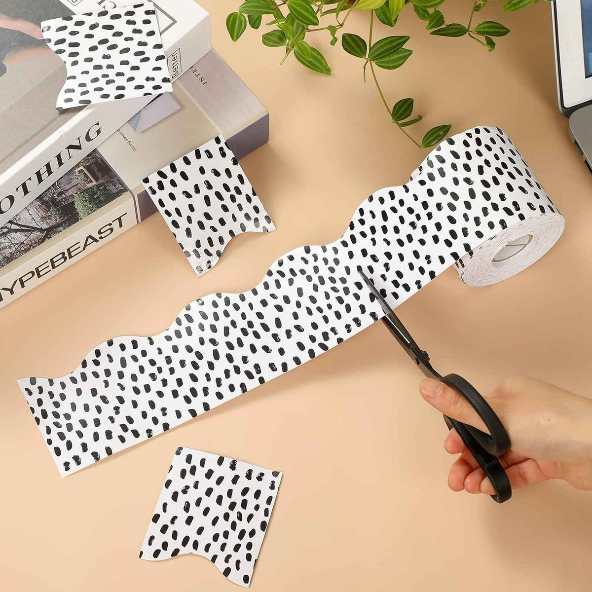 Bordes decorativos de puntos para tablón de anuncios de 65 pies
