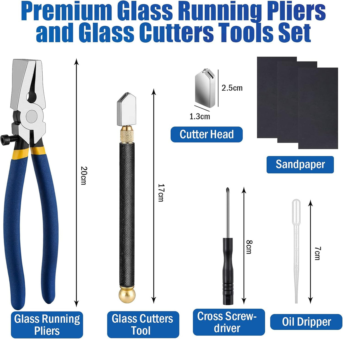 Glas tång och penna stil Glas Cutter Tool Set