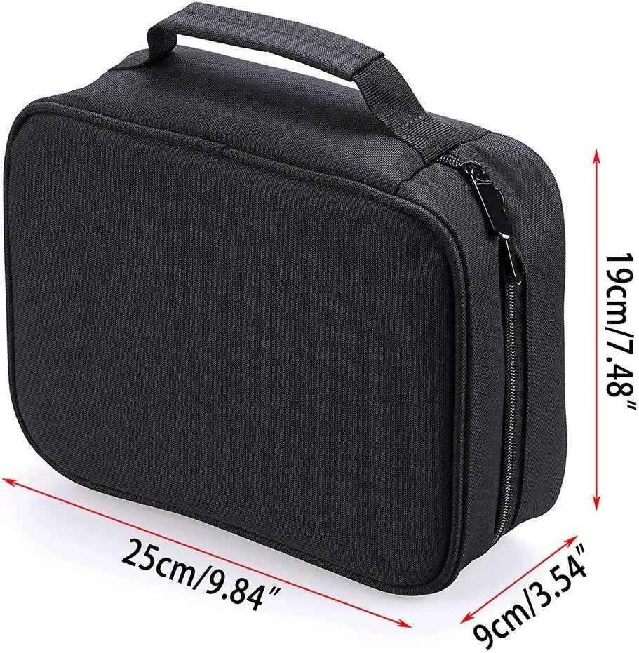 40 Slots Art Marker Tragetasche Lippenstifte Organizer Schwarz