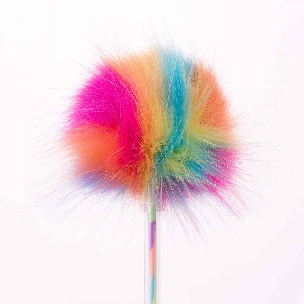 12 Pack Rainbow Color Pompom Gel Pens for Girls and Children