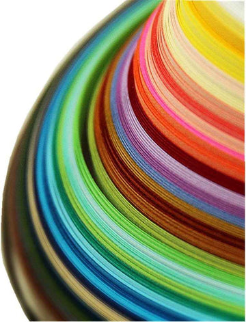 1040 STK Papir Quilling Strips Sett 26 farger (3/5/7/10mmx39cm,4 pakke)