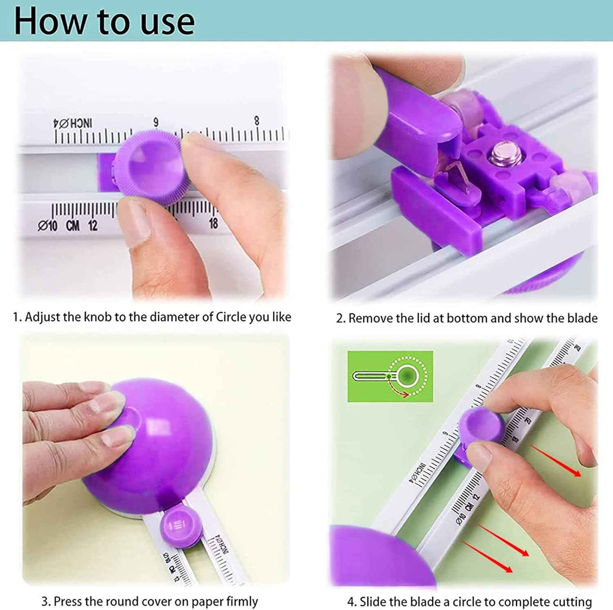 Circle Cutter for Paper Crafts Cardboard Cutting Tools