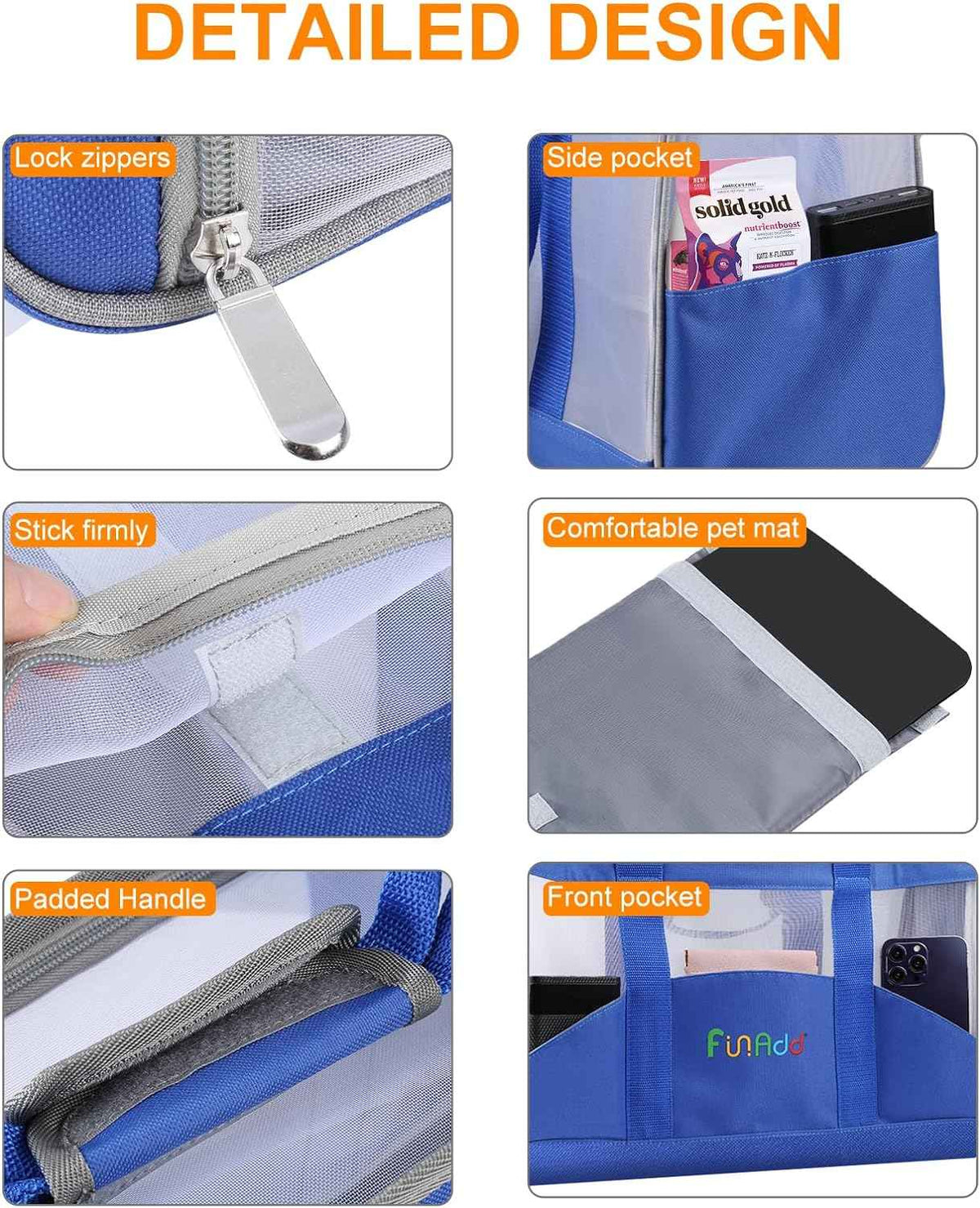FunAdd Pet Sac de transport pour animaux de compagnie, approuvé par les compagnies aériennes, pour petits chiens et chats