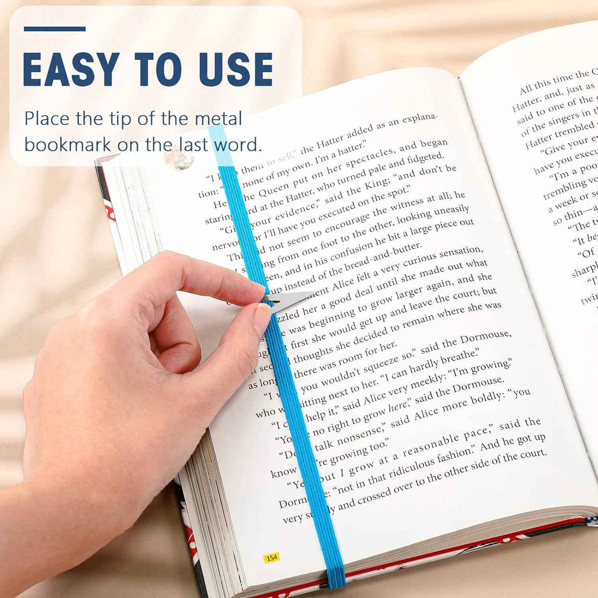 20Pcs Elastic Bookmarks Stainless Steel Book Darts for Book Lovers