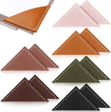 12Pcs Leather Corner Bookmarks for Women Book Lovers Gift Bible