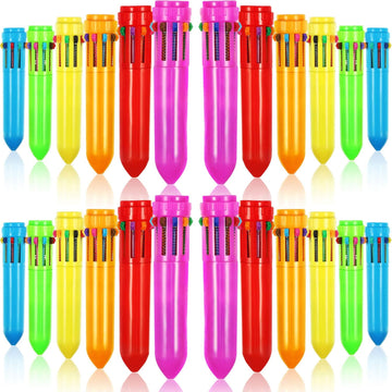 10in1 Retractable Ballpoint Pens Multicolor Pens for Students Kids
